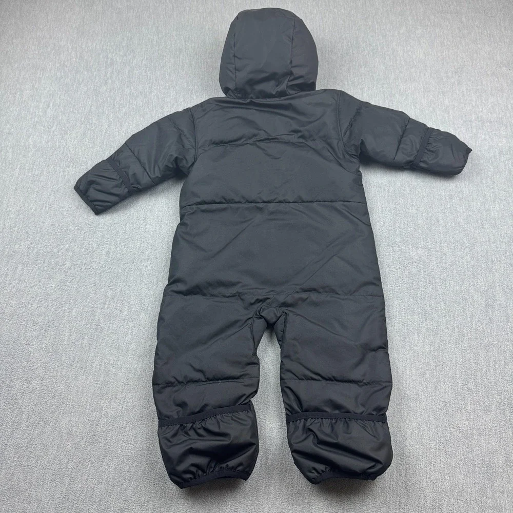 Columbia Snowsuit Baby 12-18 Months Black Snuggly Bunny Down Bunting Hooded